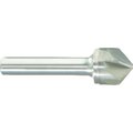 Morse Countersink, Chatterless, Series 5754, 38 Body Dia, 2 Overall Length, 14 Shank Dia, 6 Flutes,  56159